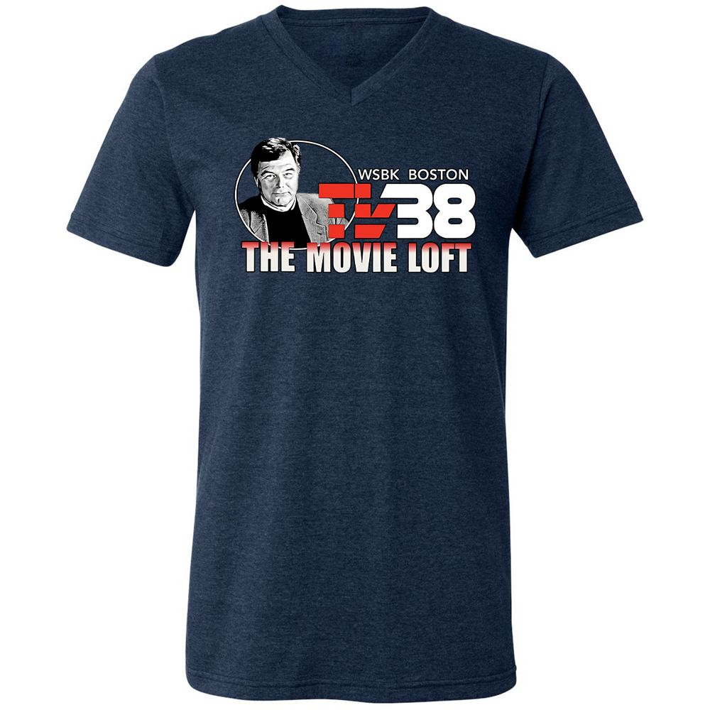 Unisex V-Neck T-Shirt - JQXRQ16J - Heather Navy - 15