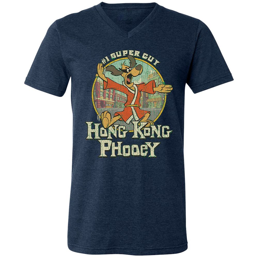 Unisex V-Neck T-Shirt - JEVKKG29 - Heather Navy - 15