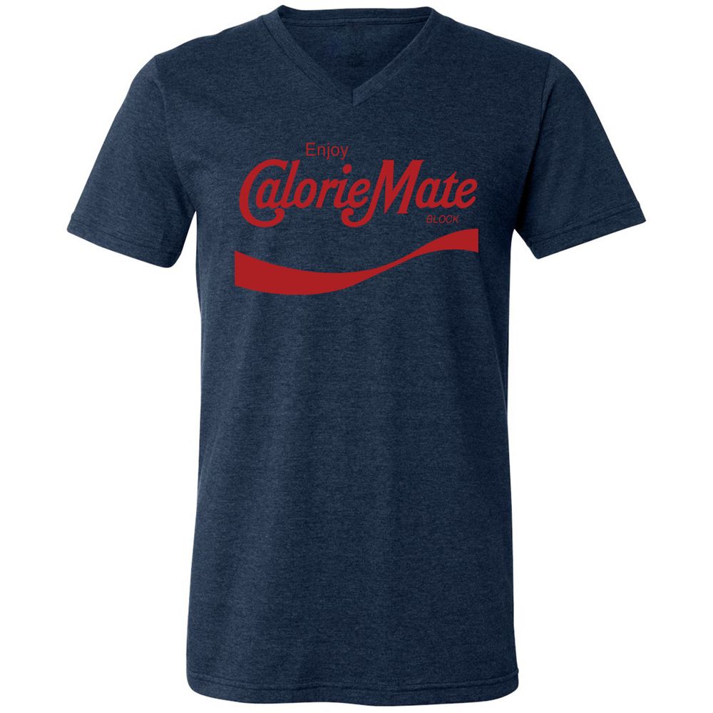 Unisex V-Neck T-Shirt - XZZ325EH - Heather Navy - 15