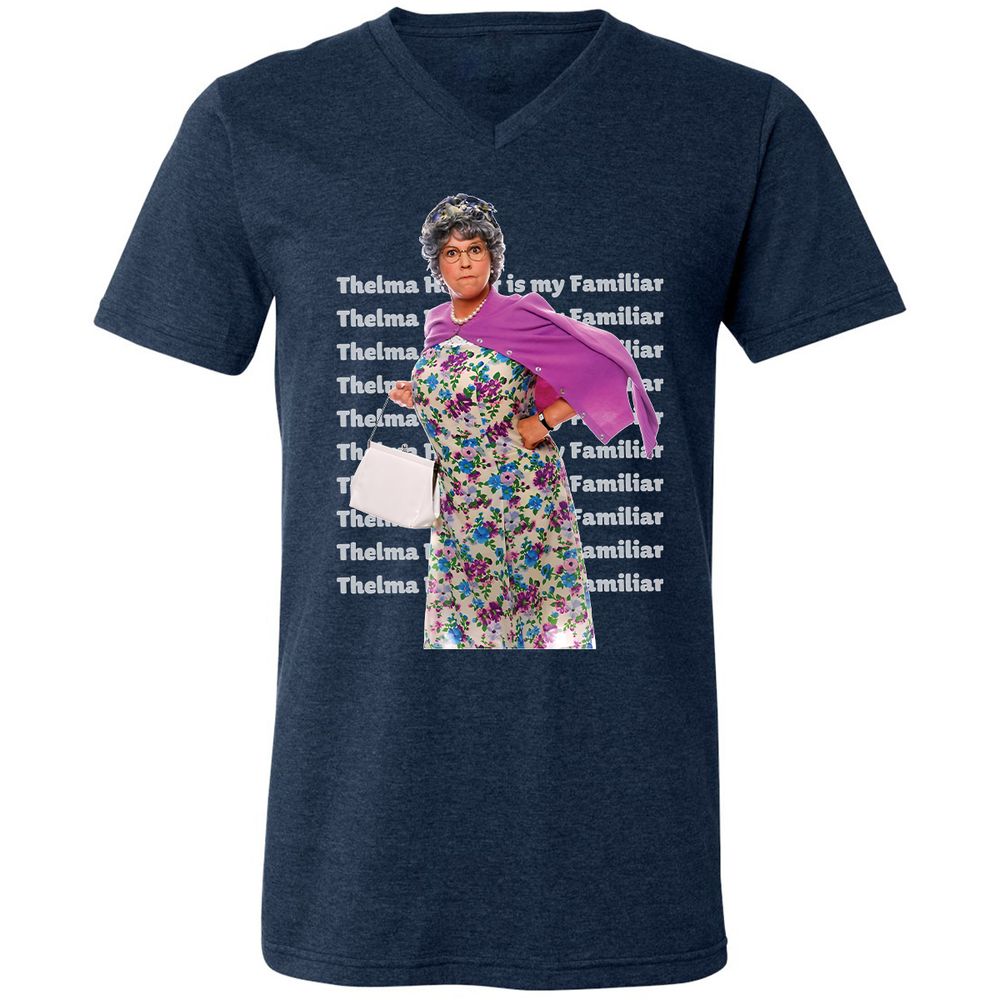 Unisex V-Neck T-Shirt - X4VU5J3U - Heather Navy - 15