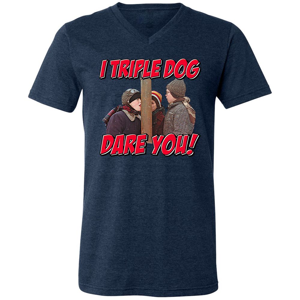Unisex V-Neck T-Shirt - 644UWZCS - Heather Navy - 15