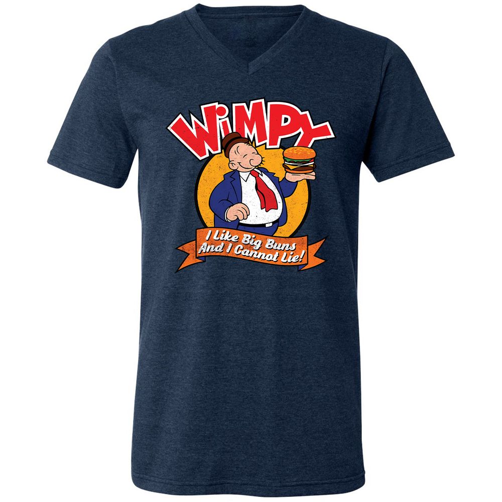 Unisex V-Neck T-Shirt - XCSNX7C6 - Heather Navy - 15