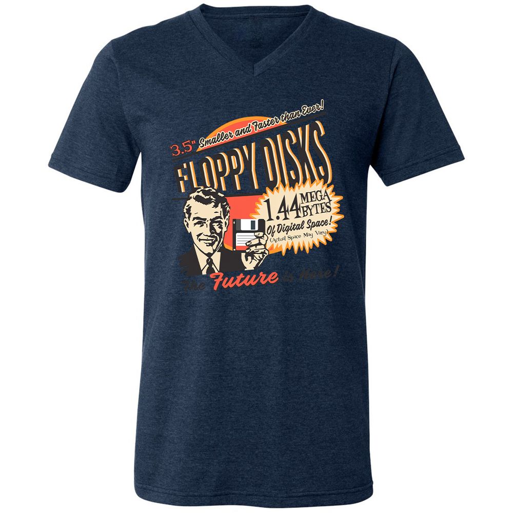 Floppy Disk Retro - Heather Navy - 15