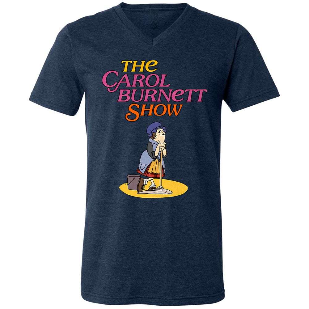 Unisex V-Neck T-Shirt - Z3V1L4M2 - Heather Navy - 15