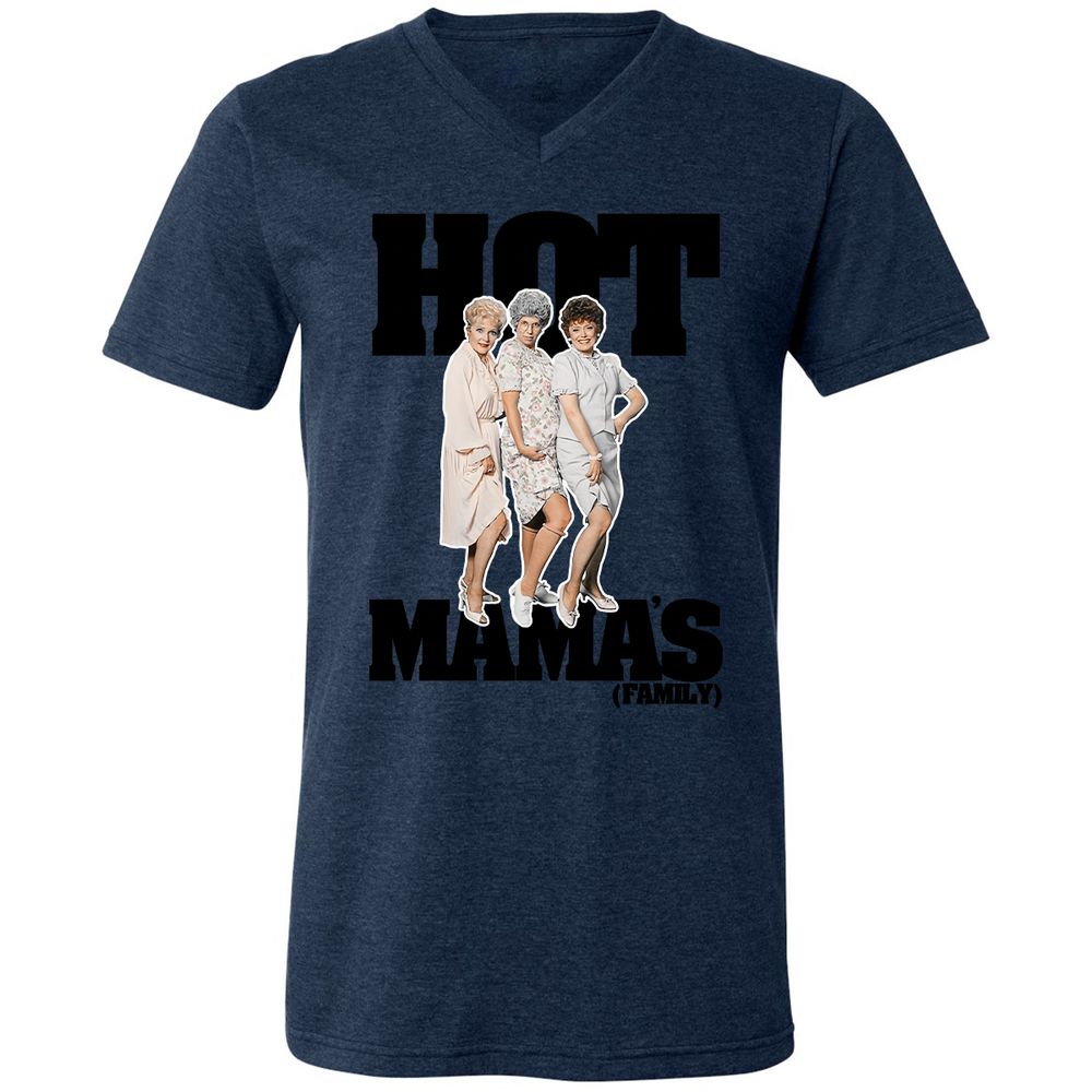 Unisex V-Neck T-Shirt - P75DFFQ7 - Heather Navy - 15