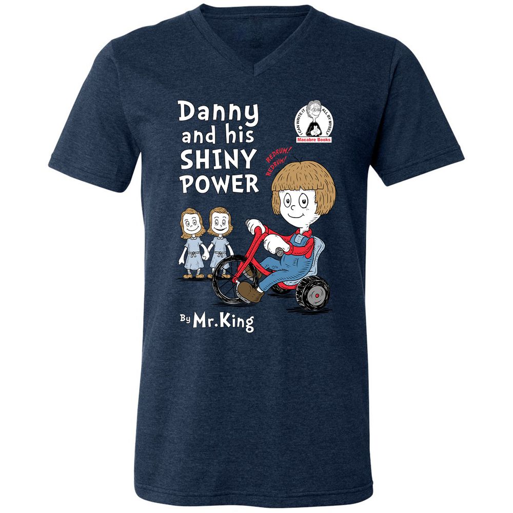 Unisex V-Neck T-Shirt - UXAYNK9B - Heather Navy - 15
