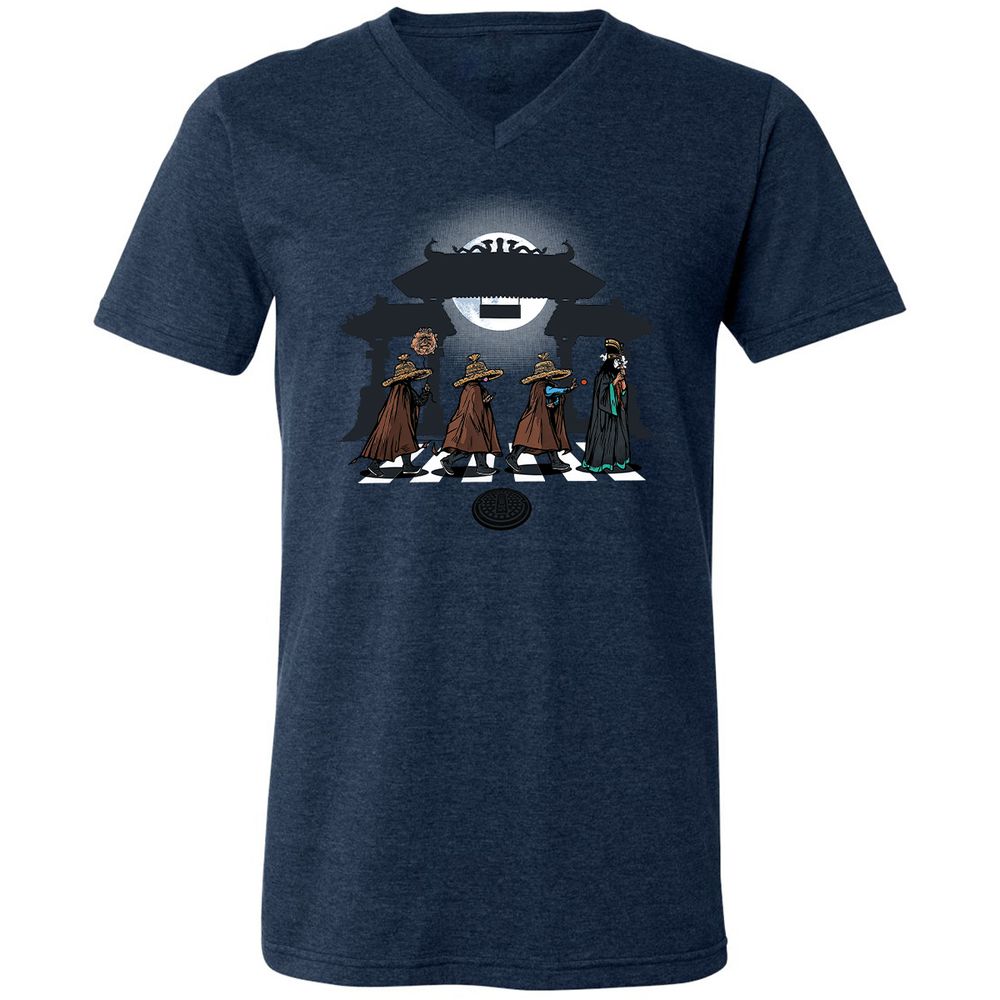 Unisex V-Neck T-Shirt - 912LZTRD - Heather Navy - 15