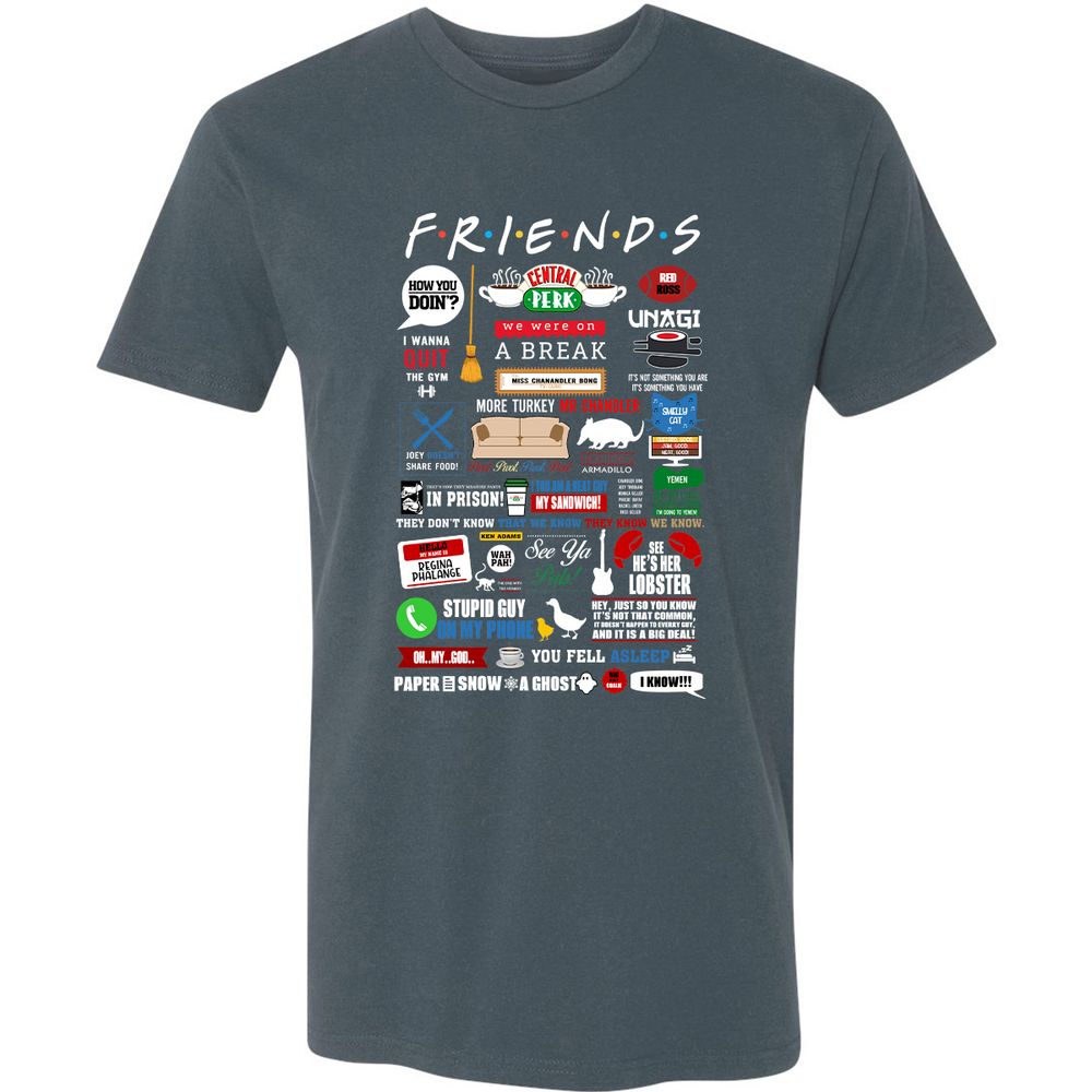 Premium Unisex T-Shirt - 4183WHJ3 - Indigo - 15