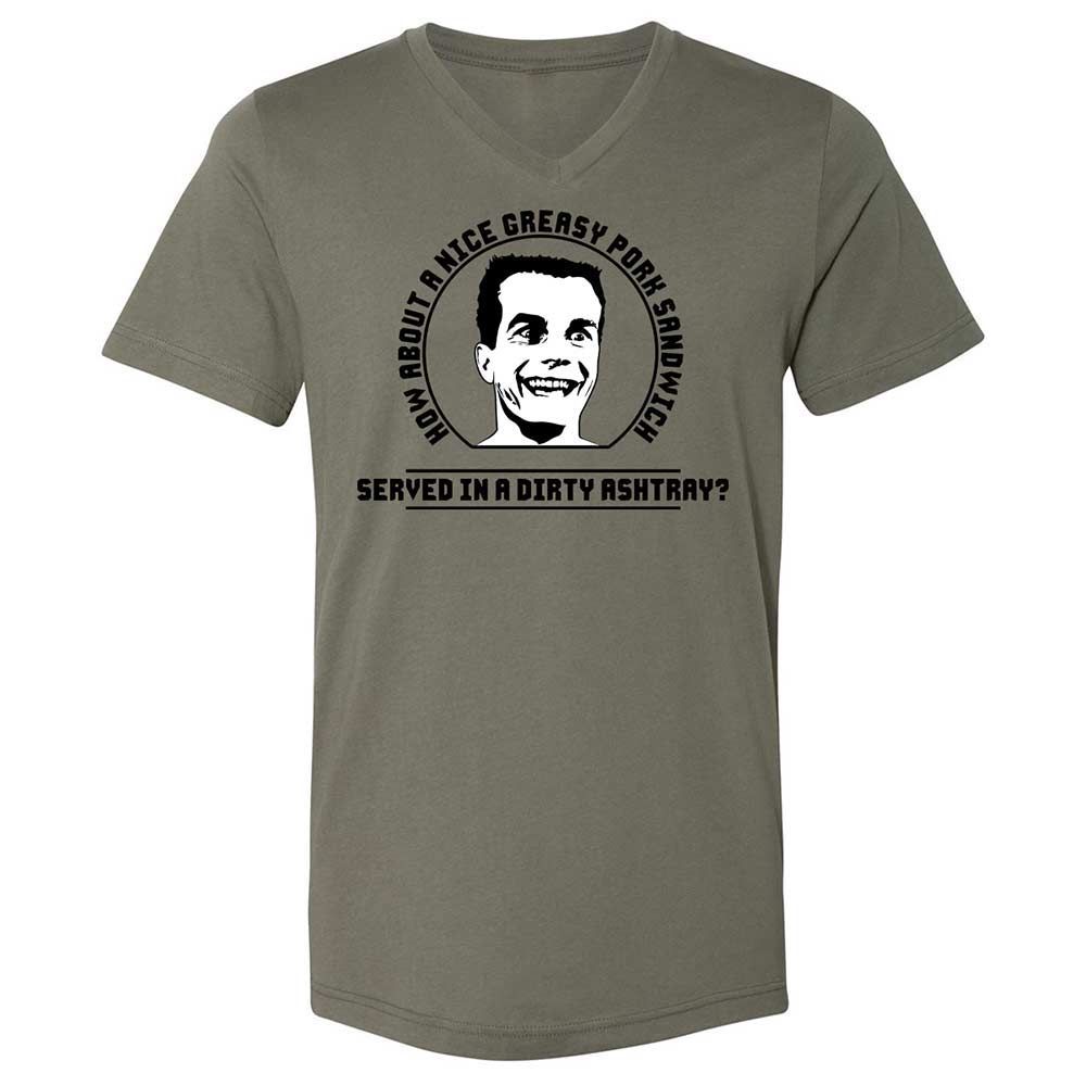 Unisex V-Neck T-Shirt - 627AC5LQ - Military Green - 15