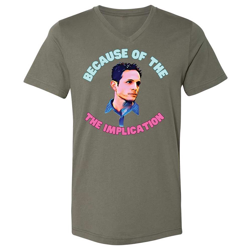 Unisex V-Neck T-Shirt - 27DFFAKC - Military Green - 15