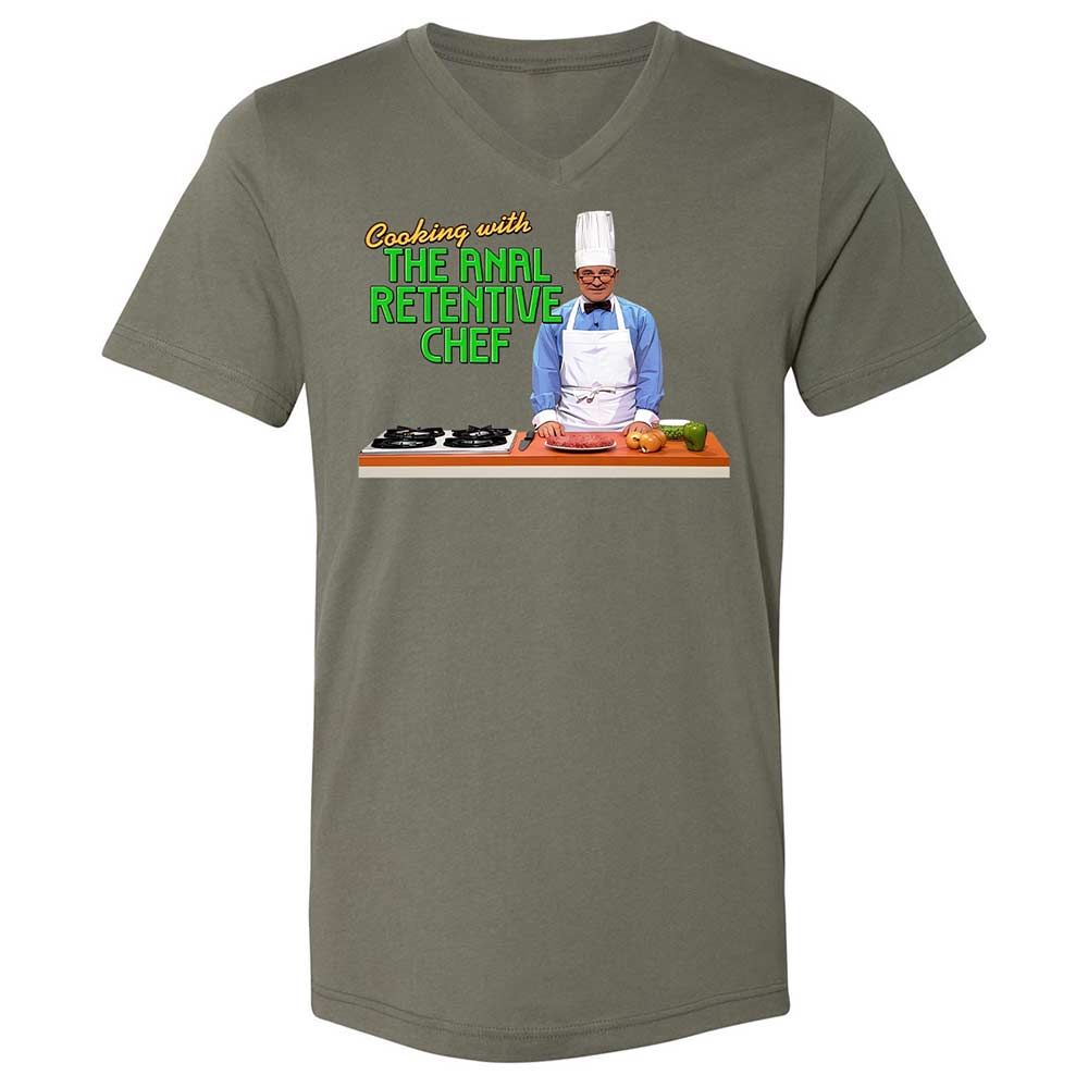 Unisex V-Neck T-Shirt - M6QQ6ZHC - Military Green - 15
