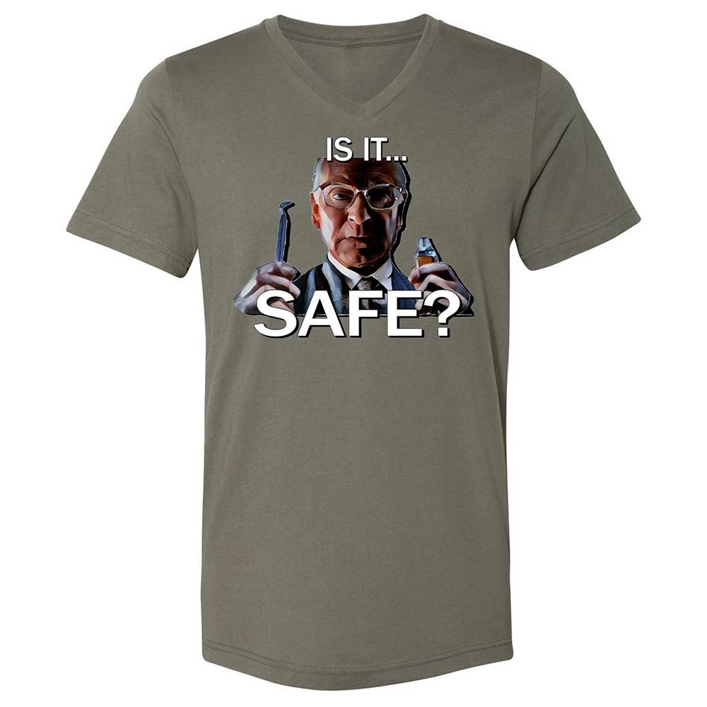 Unisex V-Neck T-Shirt - RNASDEM8 - Military Green - 15