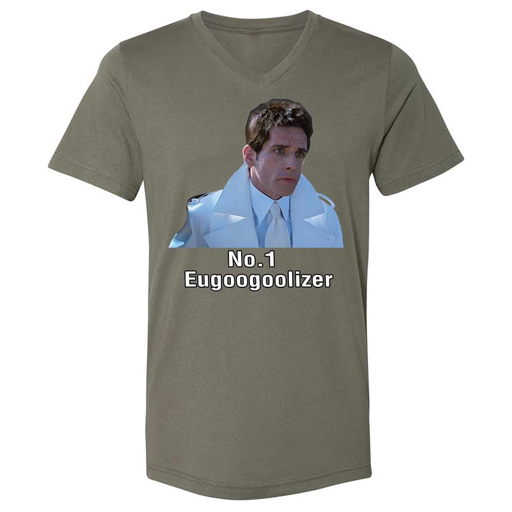 Unisex V-Neck T-Shirt - E49ULFDM - Military Green - 15