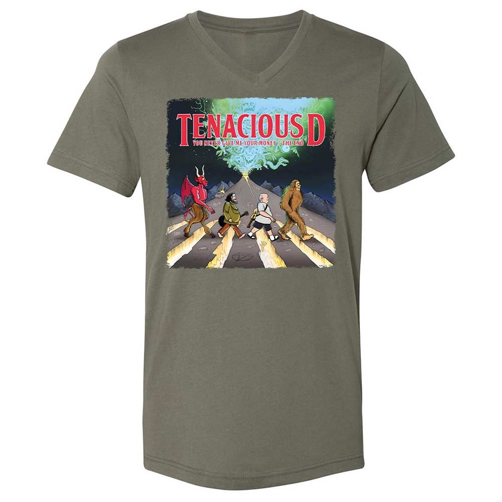 Unisex V-Neck T-Shirt - WTB8PQE3 - Military Green - 15