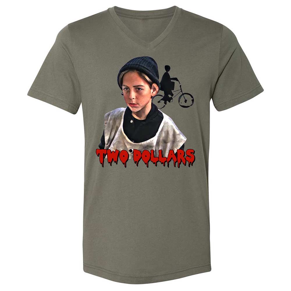 Unisex V-Neck T-Shirt - Z2UPECGS - Military Green - 15