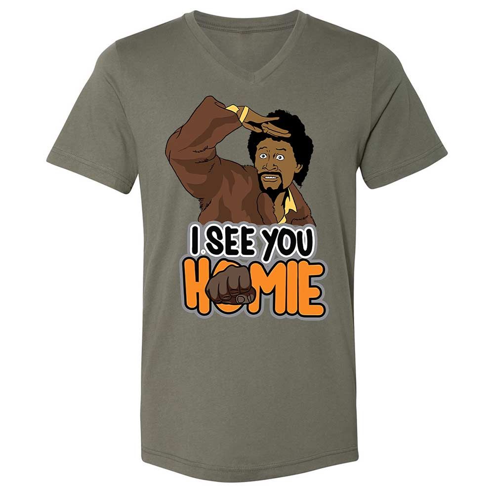 Unisex V-Neck T-Shirt - BWAZ964J - Military Green - 15