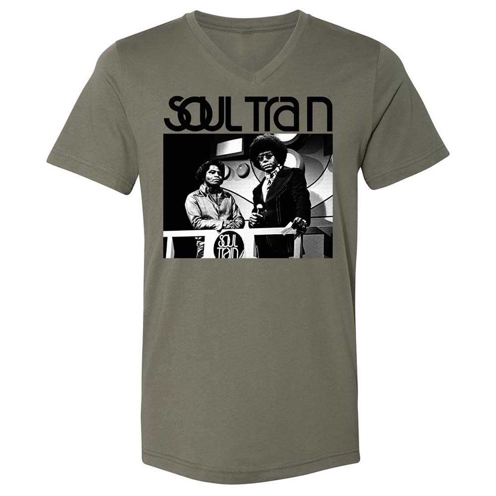 Unisex V-Neck T-Shirt - ZE2TW4LG - Military Green - 15