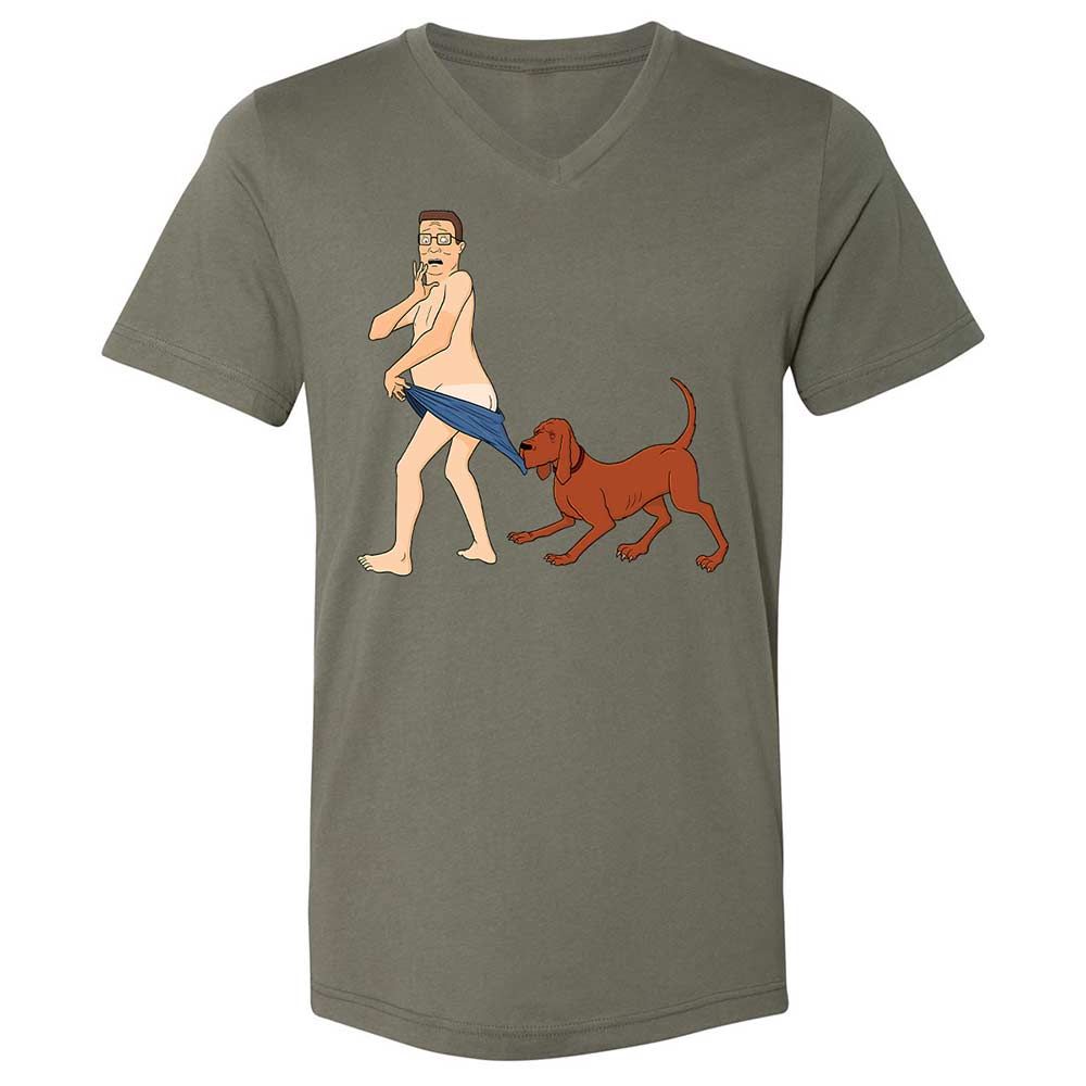 Unisex V-Neck T-Shirt - 4M2FP7QQ - Military Green - 15