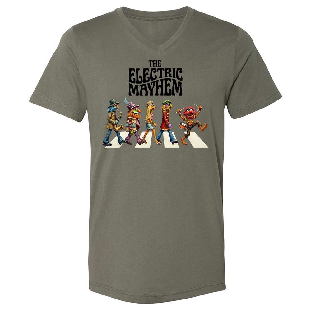 Unisex V-Neck T-Shirt - KLY8ZY8U - Military Green - 15