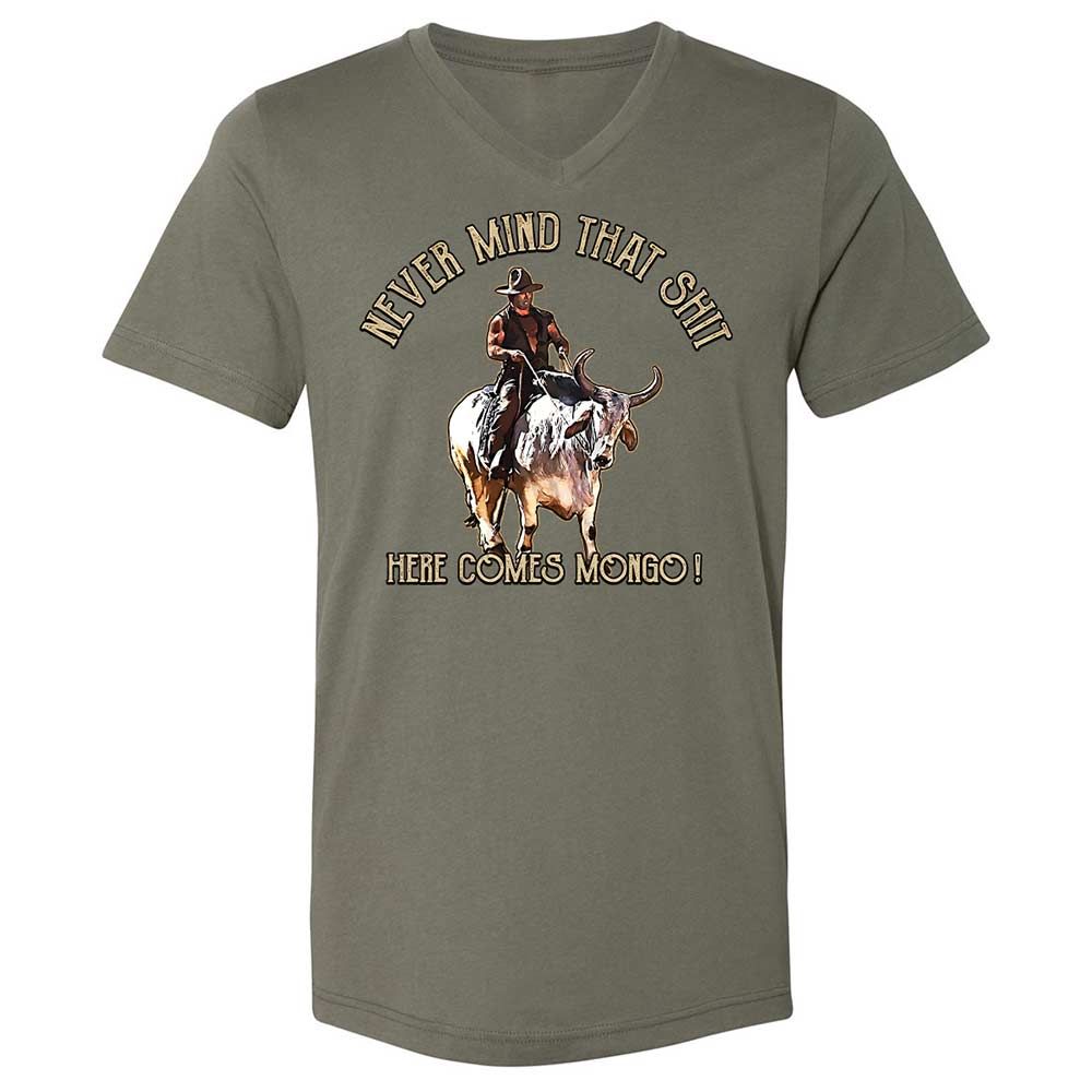Unisex V-Neck T-Shirt - 2S7NAQ6A - Military Green - 15
