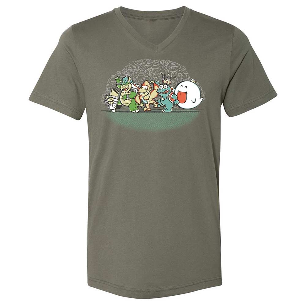 Unisex V-Neck T-Shirt - 4QJGUB1S - Military Green - 15