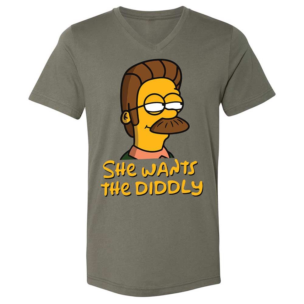 She Wants The Diddly - Military Green - 15