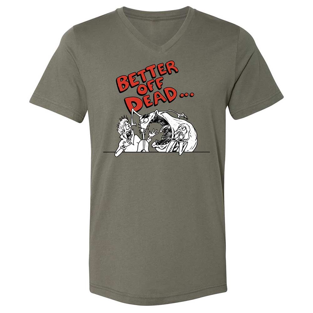 Unisex V-Neck T-Shirt - 48HJX2X5 - Military Green - 15