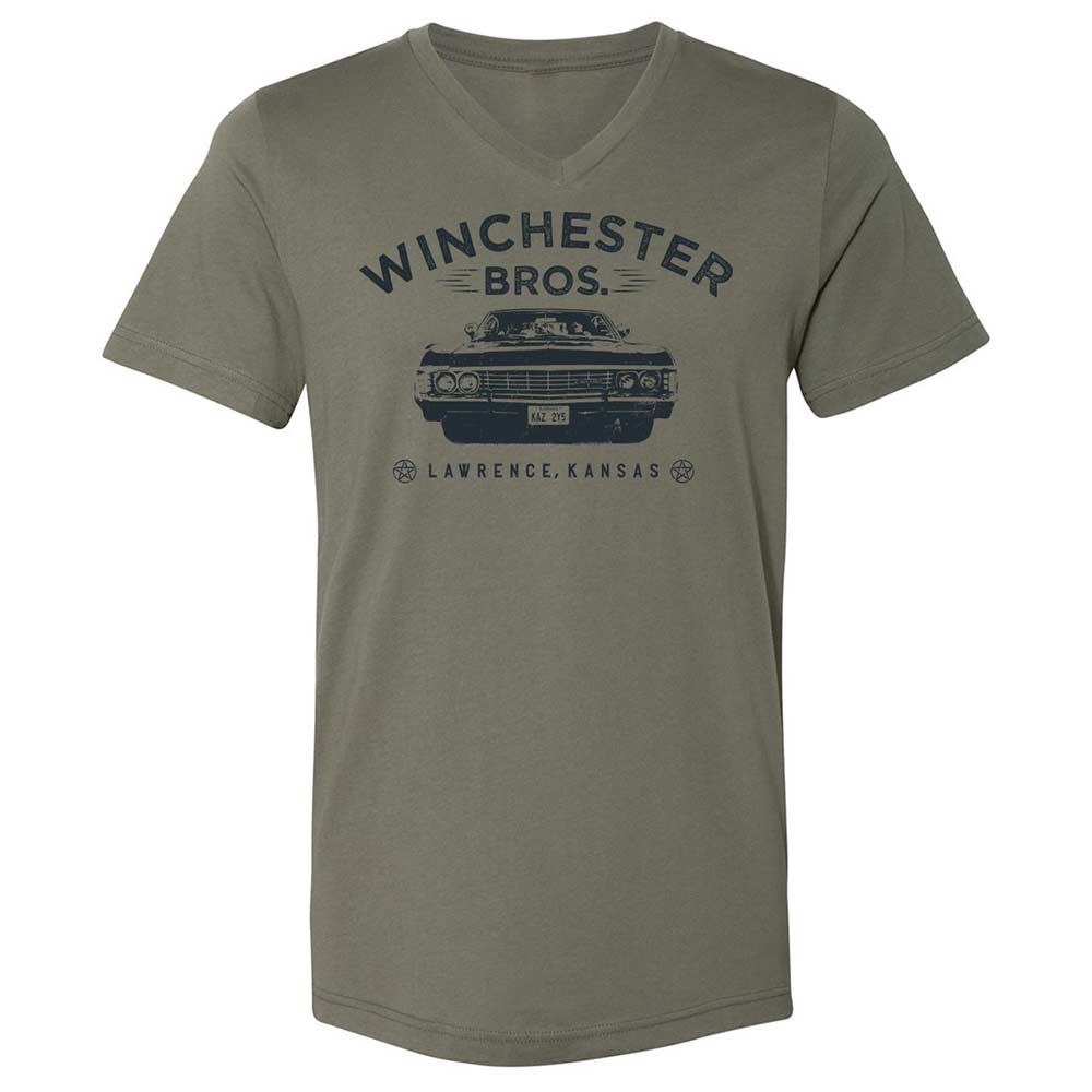 Unisex V-Neck T-Shirt - 834JBRNV - Military Green - 15