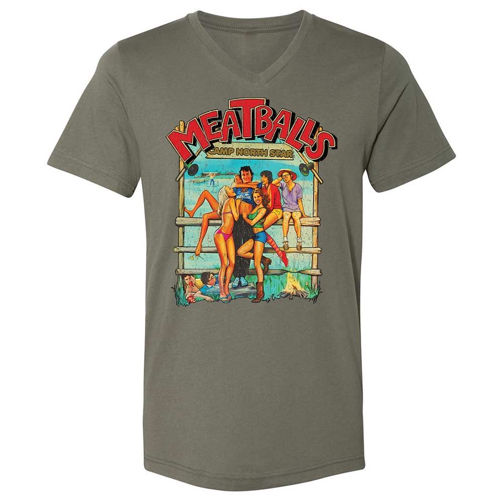 Unisex V-Neck T-Shirt - 9E9DV8KJ - Military Green - 15