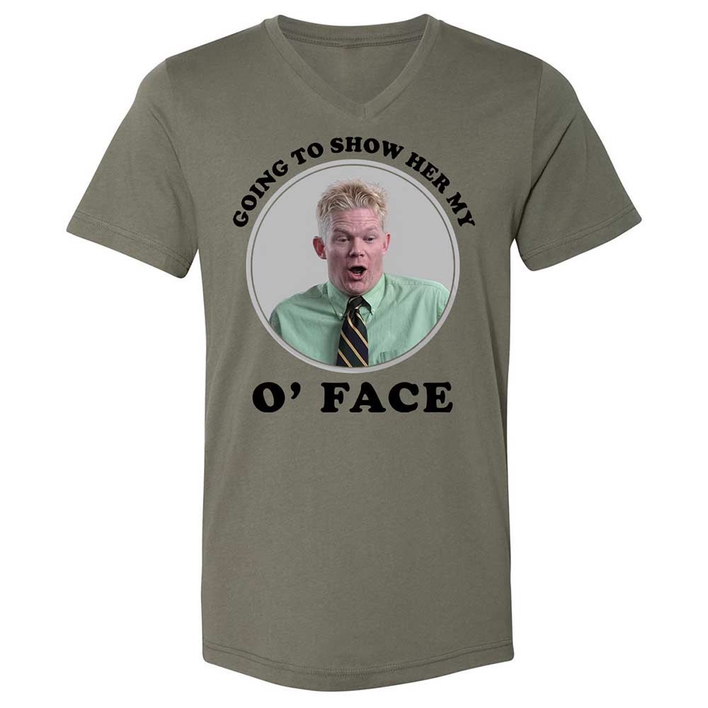 Unisex V-Neck T-Shirt - NVLUQHRS - Military Green - 15