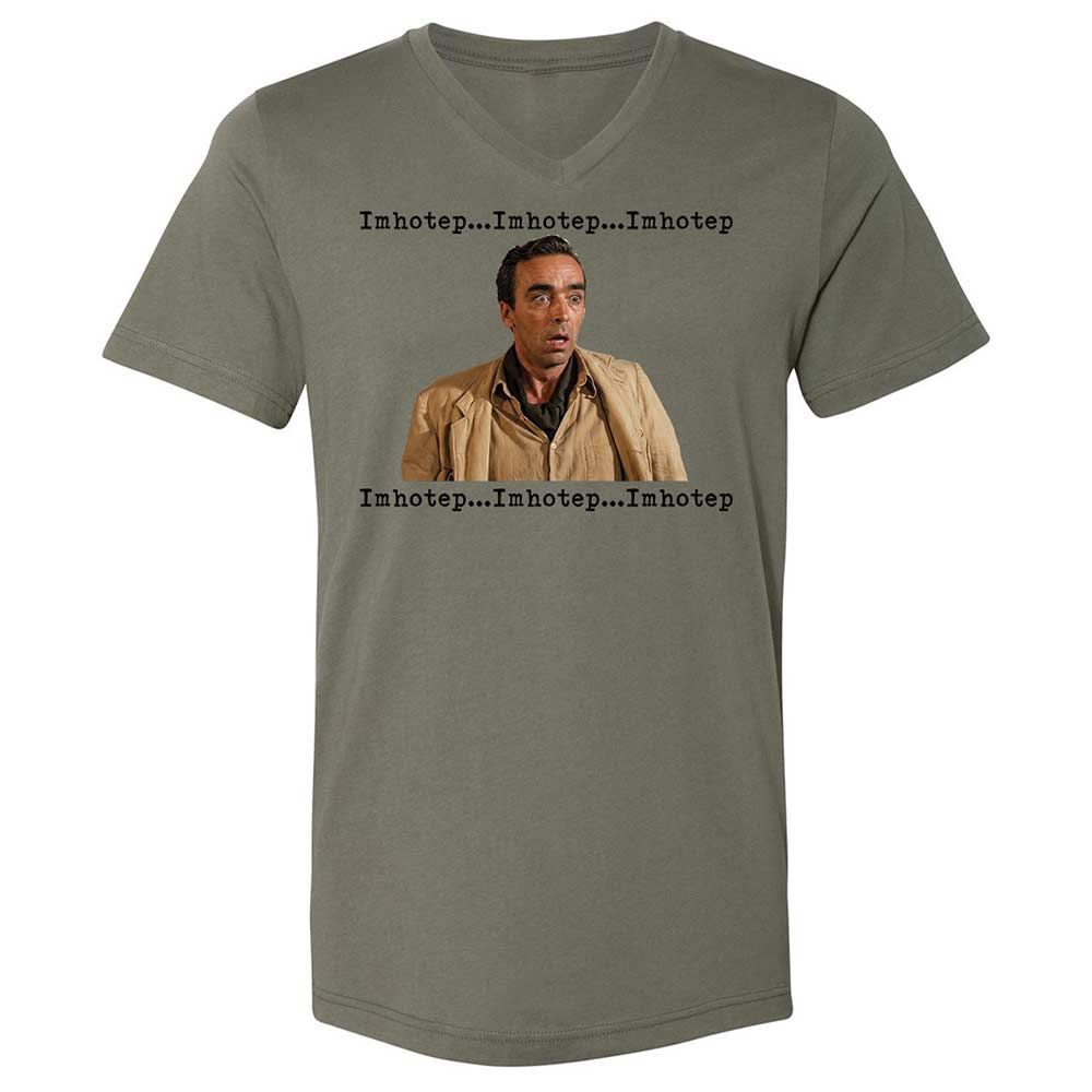 Unisex V-Neck T-Shirt - PE8VQVKY - Military Green - 15