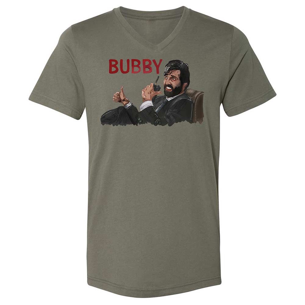 Unisex V-Neck T-Shirt - 7LNYNKHQ - Military Green - 15