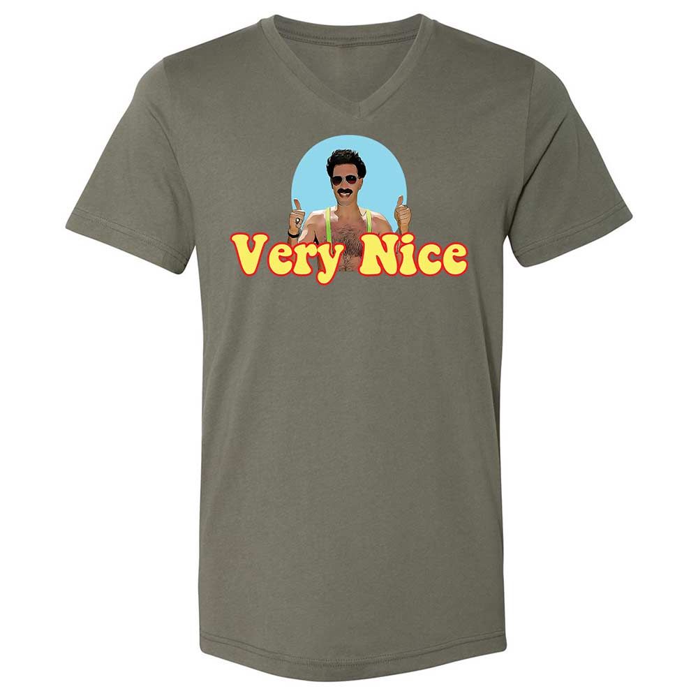 Unisex V-Neck T-Shirt - 26JEALWZ - Military Green - 15