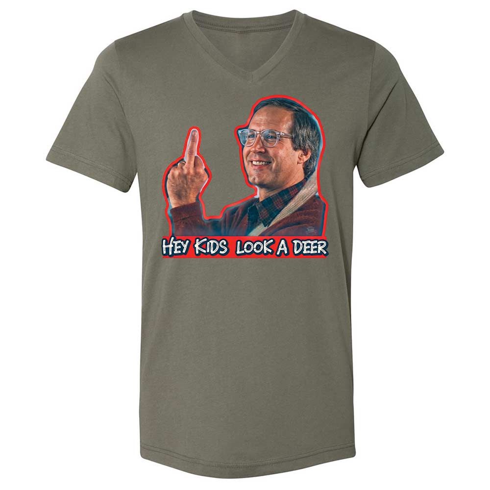 Hey Kids, Look a Deer - Military Green - 15