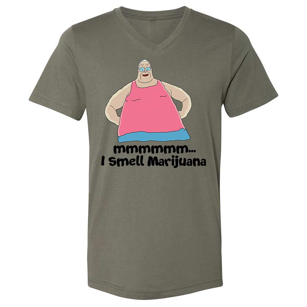 Unisex V-Neck T-Shirt - D3FQMEXJ - Military Green - 15