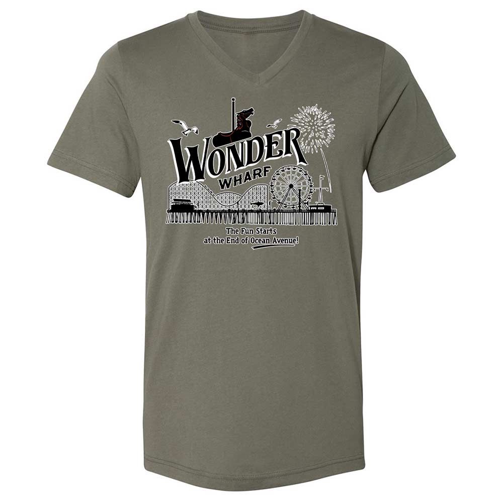 Unisex V-Neck T-Shirt - 9GY81CP5 - Military Green - 15