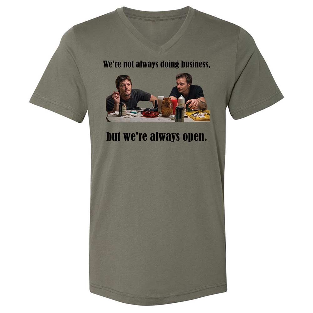 Unisex V-Neck T-Shirt - TV2ACB27 - Military Green - 15