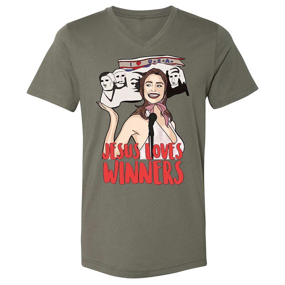 He Loves Winners - Military Green - 15