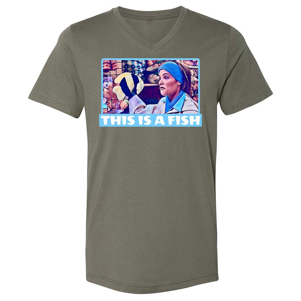 Unisex V-Neck T-Shirt - 3QZSK26V - Military Green - 15