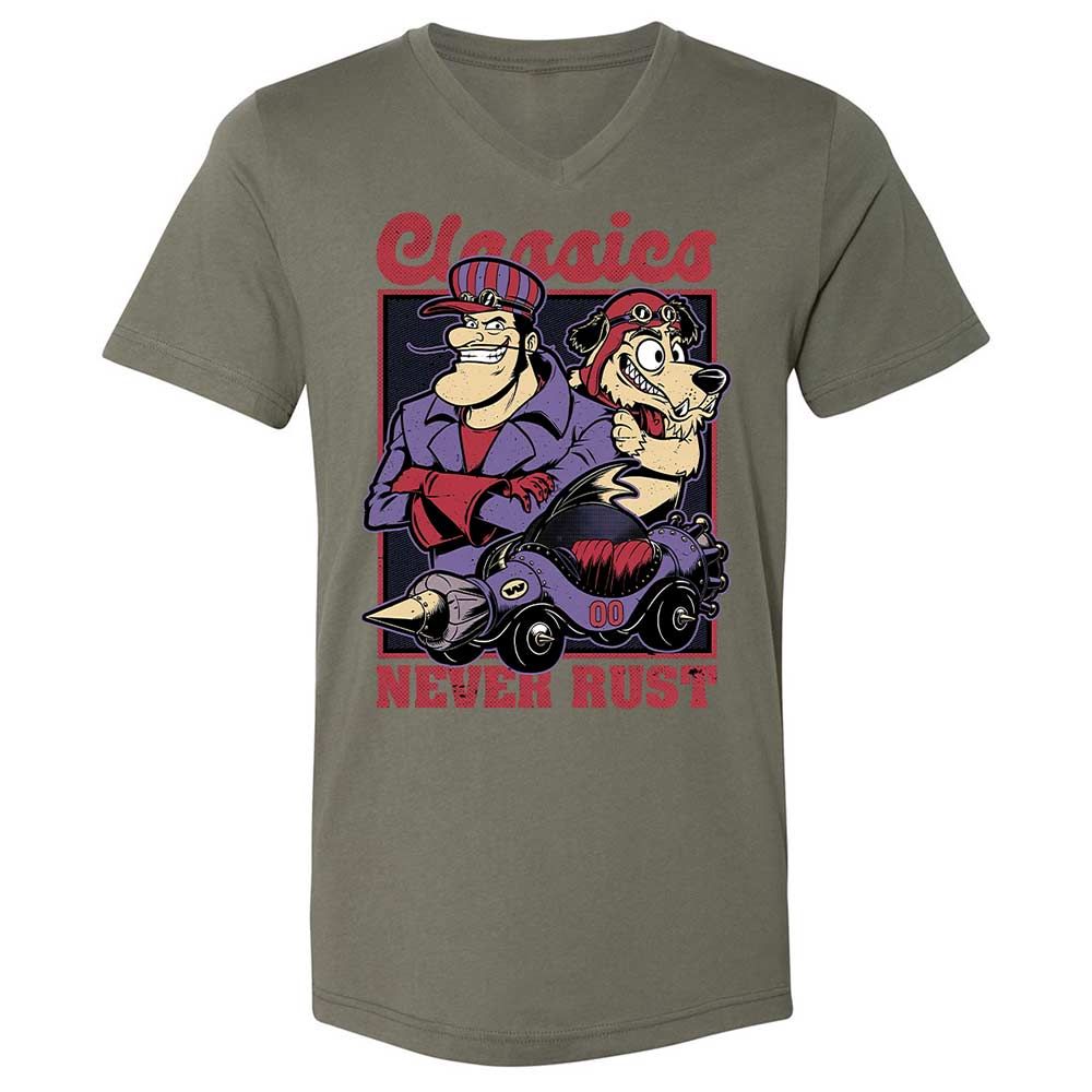 Unisex V-Neck T-Shirt - RBGTEHSV - Military Green - 15