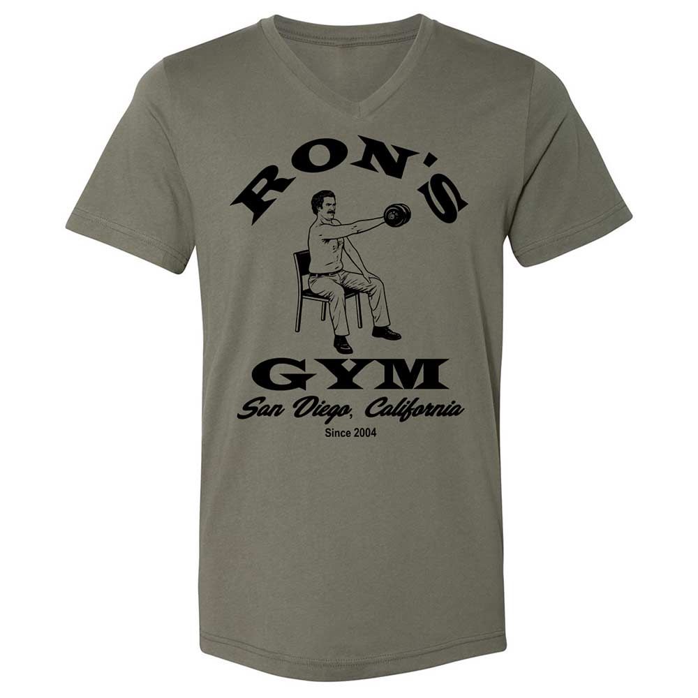 Unisex V-Neck T-Shirt - FQL6P728 - Military Green - 15