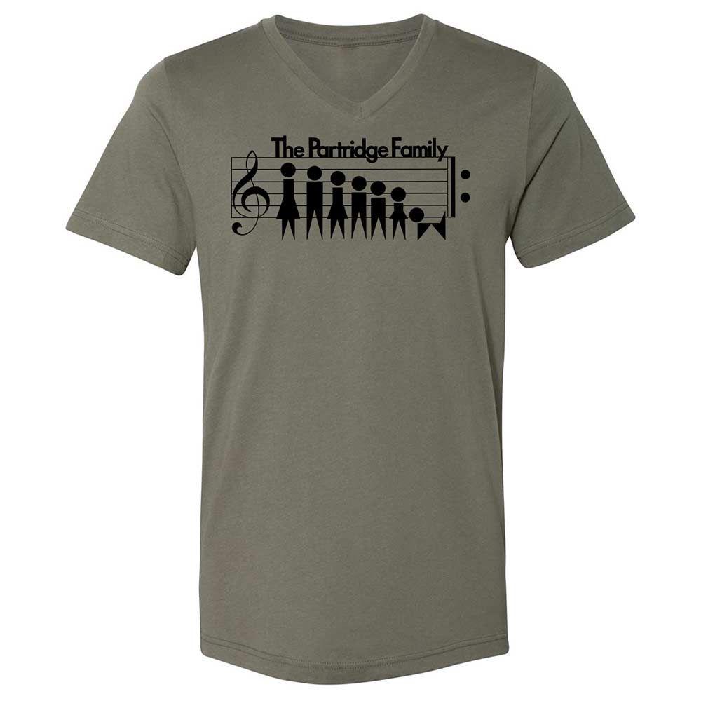 Unisex V-Neck T-Shirt - H9YLNGF9 - Military Green - 15