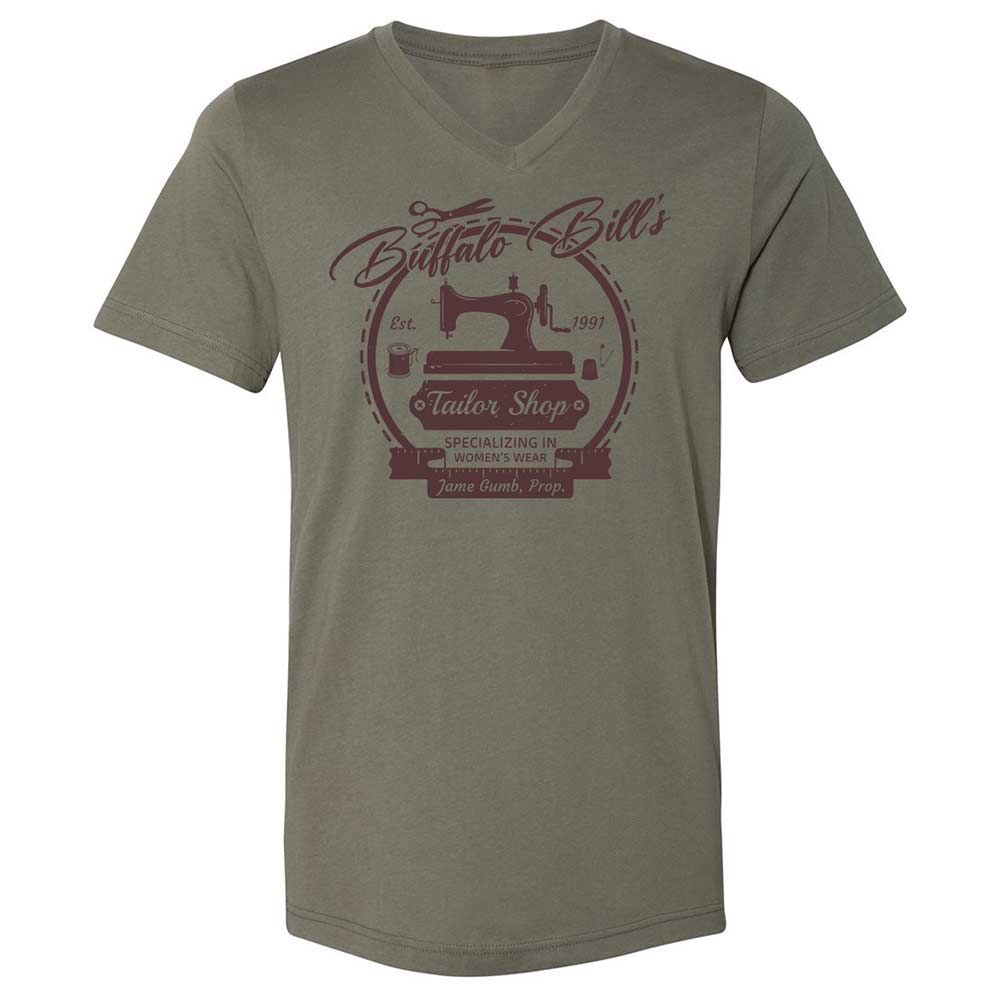 Unisex V-Neck T-Shirt - 7J74FXUU - Military Green - 15