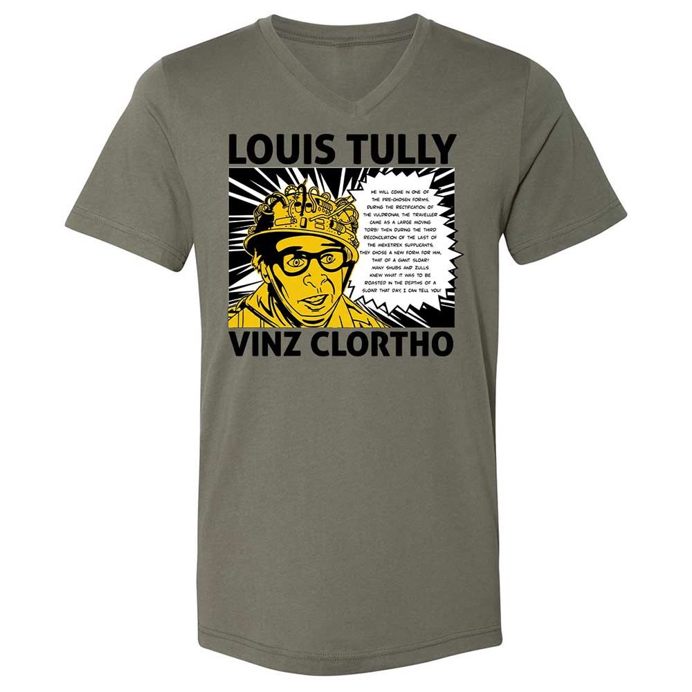 Unisex V-Neck T-Shirt - YP7BRGU8 - Military Green - 15