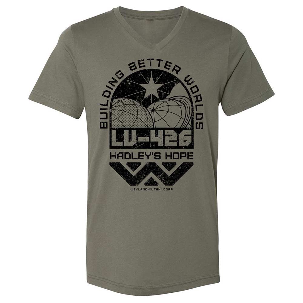 Unisex V-Neck T-Shirt - 49LNVHDF - Military Green - 15