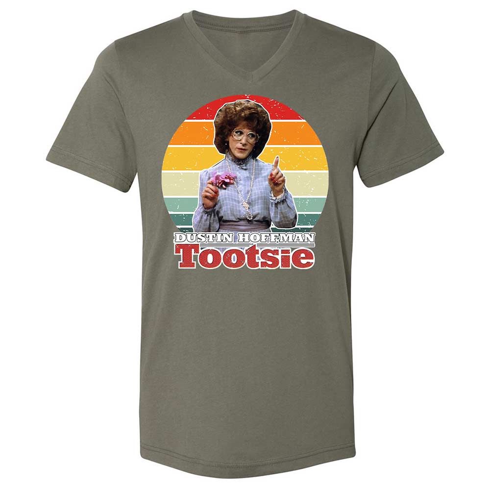 Unisex V-Neck T-Shirt - NCAGKSYR - Military Green - 15