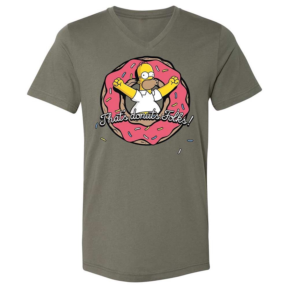 Unisex V-Neck T-Shirt - MPKF3T8D - Military Green - 15