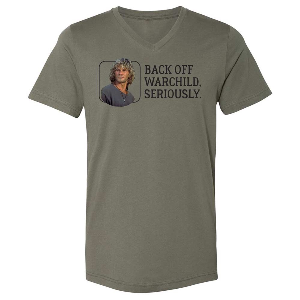 Unisex V-Neck T-Shirt - ZEWKMKDA - Military Green - 15