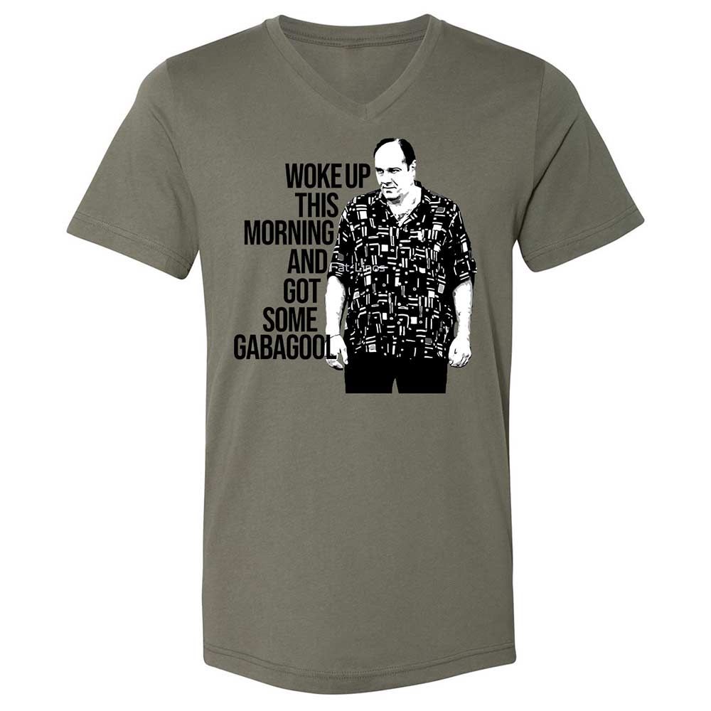 Unisex V-Neck T-Shirt - MNQF1C4G - Military Green - 15