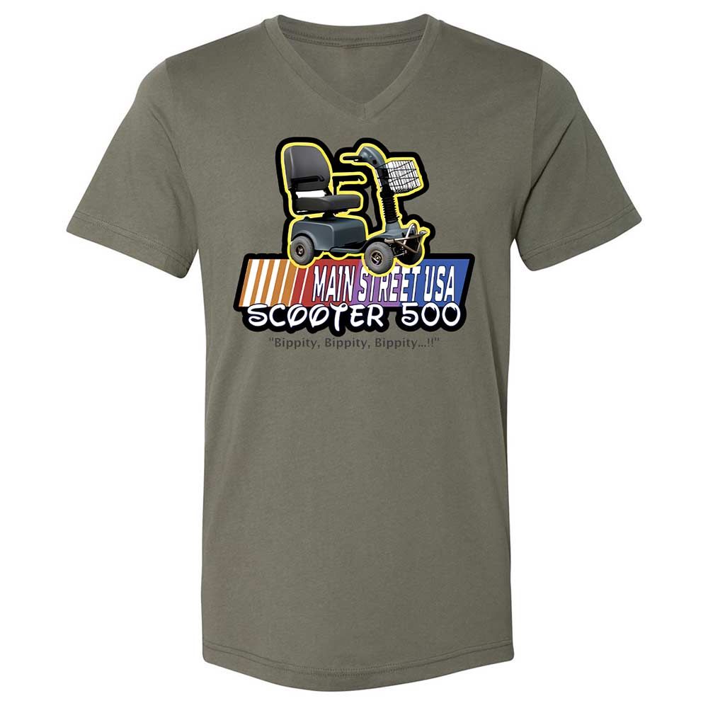 Unisex V-Neck T-Shirt - 2D6AB9UB - Military Green - 15